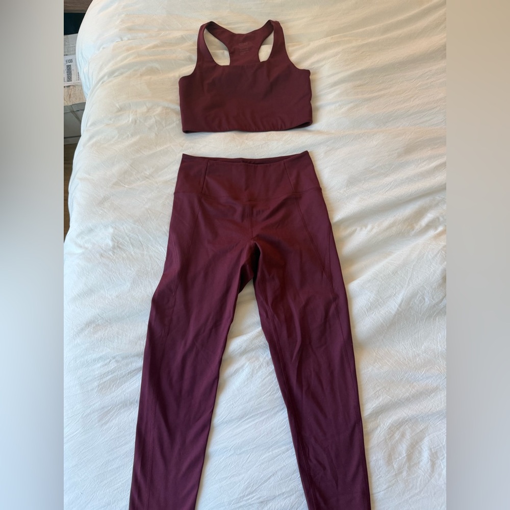 Girlfriend Collective Set: Paloma Top & Compressive High-Rise Leggings